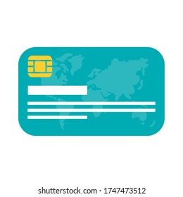 credit card of money financial banking commerce and market theme Vector illustration