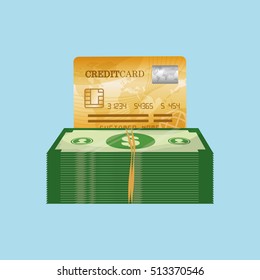 Credit card money icon vector illustration graphic design