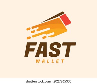 Credit Card Move Fast Transfer Wallet Logo Icon Symbol Illustration