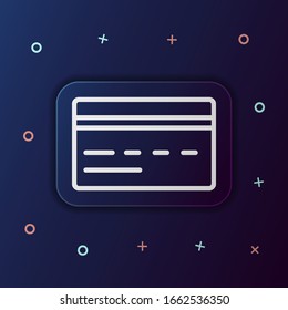Icono de botón nolan de tarjeta de crédito. Línea delgada simple, contorno vectorial de iconos web para ui y ux, sitio web o aplicación móvil