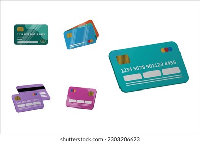 Diseño de vectores de número de tarjeta de crédito