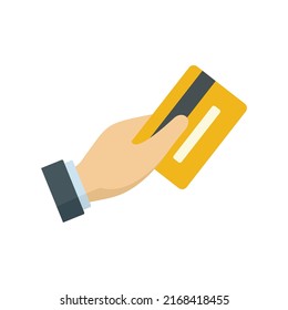 Credit card online loan icon. Flat illustration of credit card online loan vector icon isolated on white background