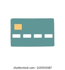 Credit card. Online payment. Cash withdrawal. Financial transactions.Purchases. Flat style icon.