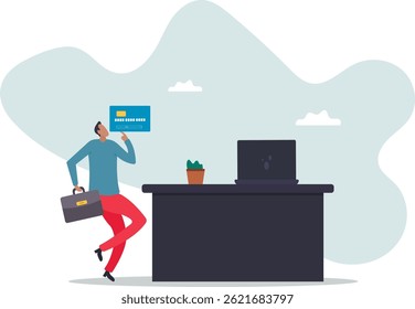 Credit card online payment, e-commerce or internet shopping.character for design.