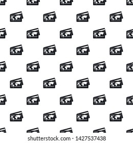 Credit card pattern seamless vector repeat geometric for any web design