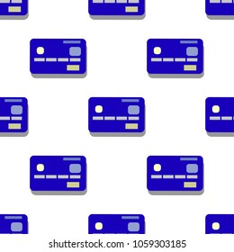 Credit card pattern. Simple illustration of credit card vector pattern for web EPS