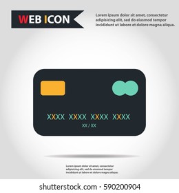 Credit card for to pay, icon, business
