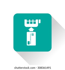 Credit card payment, chip reading