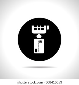 Credit card payment, chip reading