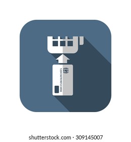Credit card payment, chip reading