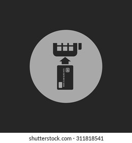 Credit card payment, chip reading