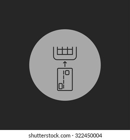 Credit card payment, chip reading