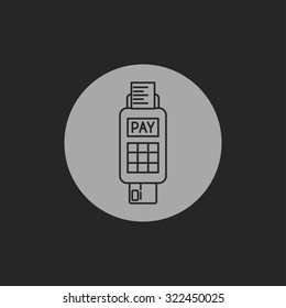 Credit card payment, chip reading