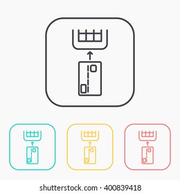 Credit card payment, chip reading 