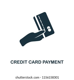 Credit Card Payment creative icon. Simple element illustration. Credit Card Payment concept symbol design from personal finance collection. Can be used for mobile and web design, apps, software, print