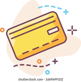 Tarjeta de crédito - concepto de ilustración creativa vectorial de pago