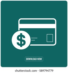 credit card payment dollar trending icon 