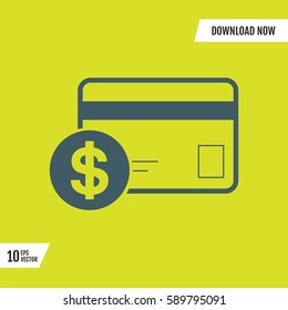 credit card payment dollar trending icon 
