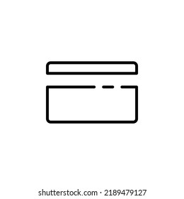 Credit Card, Payment Dotted Line Icon Vector Illustration Logo Template. Suitable For Many Purposes.