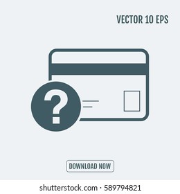 credit card payment error wrong trending icon 
