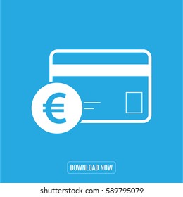 credit card payment euro trending icon 