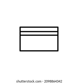 Tarjeta De Crédito, Icono De Pago, Diseñado Para Web Y App. Icono sencillo para su proyecto