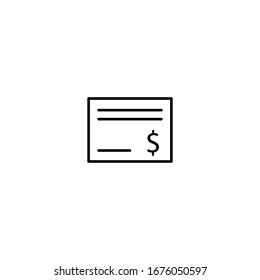 Credit card, payment icon, thin line, outline isolated on white background EPS Vector