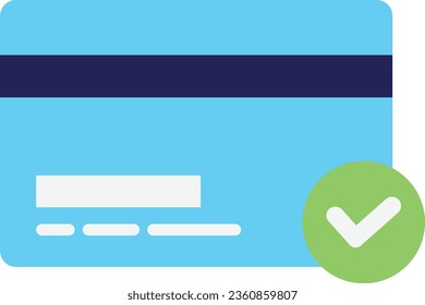 credit card payment  Icon Vector Flat Illustration