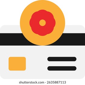 Icono de pago de tarjeta de crédito Vector plano Ilustración