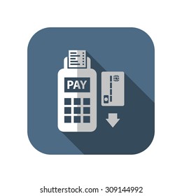 Credit card payment, magnetic stripe reading