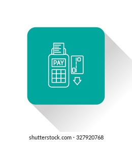 Credit card payment, magnetic stripe reading