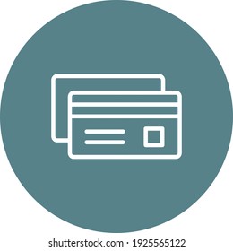 Credit card, payment method, banking icon vector image. Can also be used for customer support and UI. Suitable for use on web apps, mobile apps and print media.