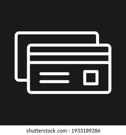 Credit card, payment method, banking icon vector image. Can also be used for customer support and UI. Suitable for use on web apps, mobile apps and print media.