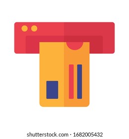 credit card payment online flat style vector illustration design