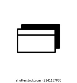 Tarjeta de crédito, Plantilla de logotipo de Icono de línea sólida de pago. Idóneo Para Muchos Fines.