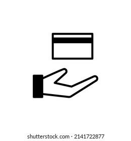 Credit Card, Payment Solid Line Icon Vector Illustration Logo Template. Suitable For Many Purposes.