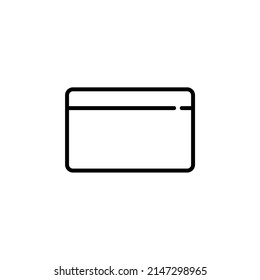 Credit Card, Payment Solid Line Icon Vector Illustration Logo Template. Suitable For Many Purposes.