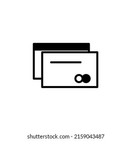 Credit Card, Payment Solid Line Icon Vector Illustration Logo Template. Suitable For Many Purposes.