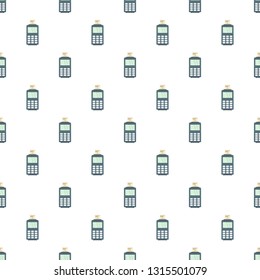 Credit card payment terminal pattern seamless vector repeat for any web design