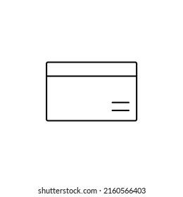 Credit Card, Payment Thin Line Icon Vector Illustration Logo Template. Suitable For Many Purposes.