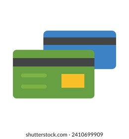 Credit Card Payment Vector Flat Icon For Personal And Commercial Use.
