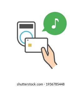 Credit card payment vector illustration.