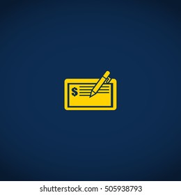 credit card with pen icon  