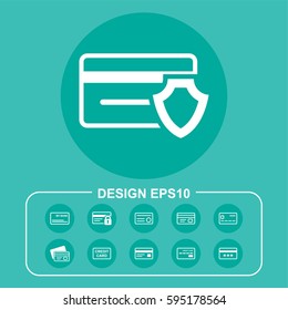 Credit card pictograph