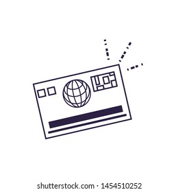 credit card plastic ecommerce icon