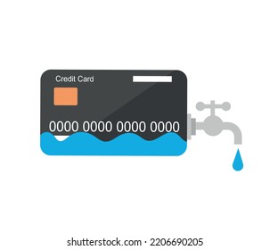 credit card plethora. money concept. isolated on white background.
