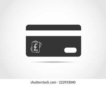 Credit Card Pound Sterling Stack Of Bills Report