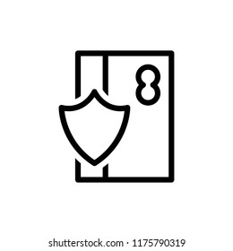 credit card protect icon vector
