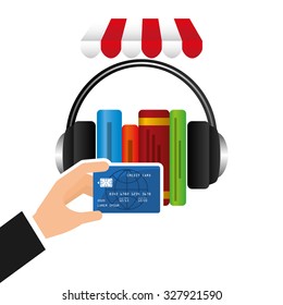 Credit card purchases design, vector illustration eps10 graphic 