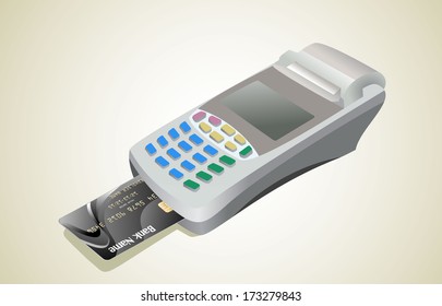 Credit card and card reader